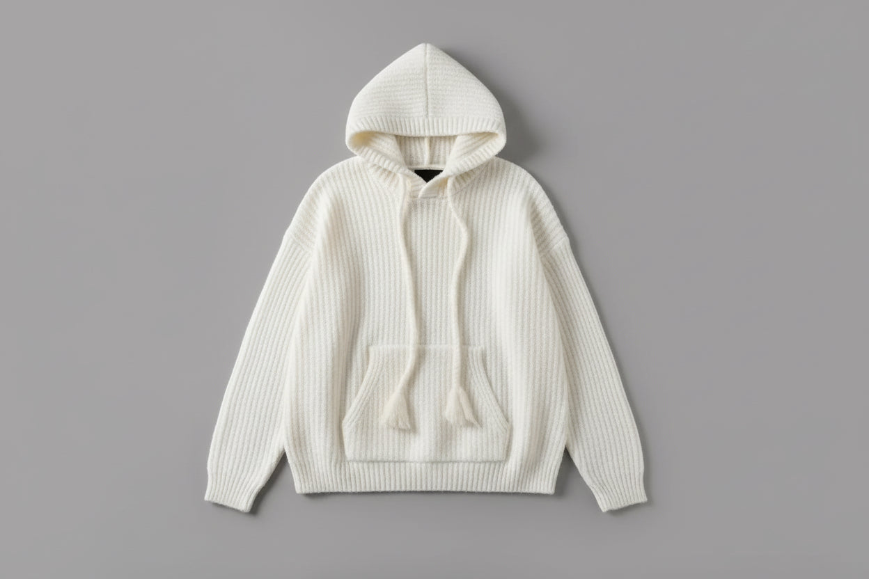 Damski sweter z kapturem